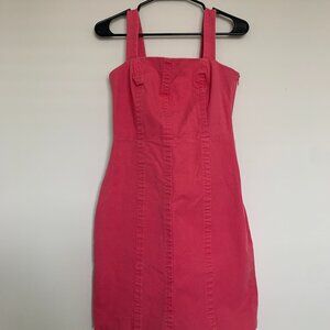 Banana Republic Hot Pink Denim Mini Dress
